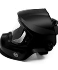 Professional Grinding Face Shield Featuring Anti Fog Lens And Wide View Protector For Industrial Work and Woodworking Shops Built Tough To Handle Gnarly Debris No Stress At All Top Tier side view image.