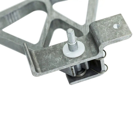 Heavy Duty Aluminum Extension Ladder Locks Kit For 28 11 Rung Lock System close-up of lock mechanism