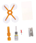 Car Windshield Crack Repair Kit For Quick Chip Fix And Auto Glass Restoration DIY Windshield Repair Tool including yellow applicator