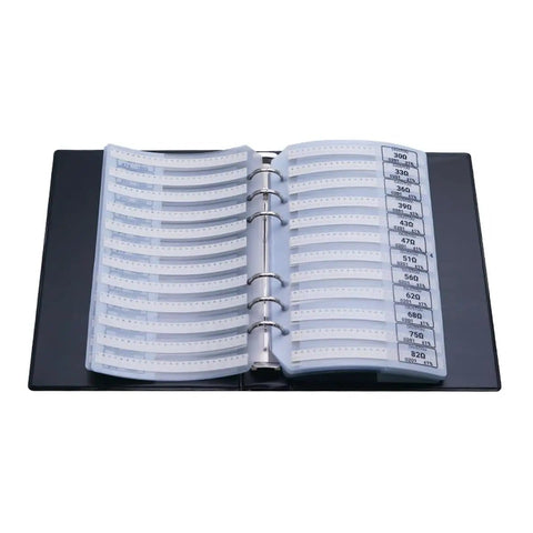 0201 Resistor Kit With 170 Values 50pcs Per Spec 8500pcs Total SMD Resistors High Precision One Percent Anti Static Storage Book Ideal For High Volume PCB Prototyping And Quick Builds