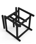 Radical 2020 Aluminum Extrusion Frame Kit For 3D Printers Built Damn Tough Blue Upgrade Parts No Sweat Assembly Heavy Duty Machine Support Structure With Premium Quality CNC Machined Components For Rapid Prototyping Workshops, showing a black frame structure.