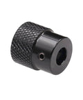 Aluminum Knurled Handwheel Black Anodized Finish 20mm Outer Diameter 10mm Bore For Stepper Motors And CNC Fine Tuning High Torque Control