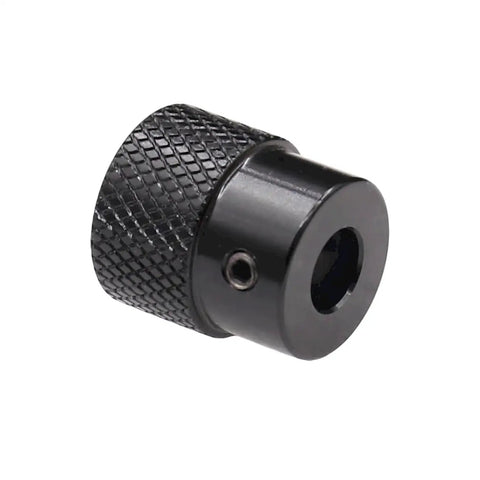 Aluminum Knurled Handwheel Black Anodized Finish 20mm Outer Diameter 10mm Bore For Stepper Motors And CNC Fine Tuning High Torque Control