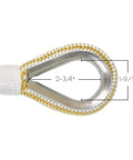 Corrosion resistant stainless steel thimble with double braid nylon, dimensions 2-3/4" by 1-9/16", for Heavy Duty Double Braid Nylon Anchor Line For Boating 5/8 Inch By 300 Feet.