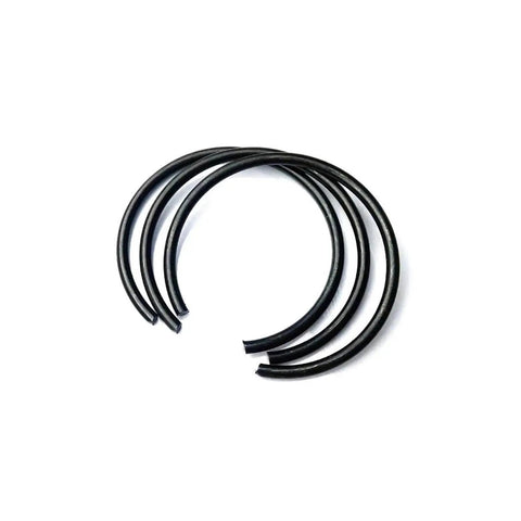 Heavy Duty Spring Steel Round Wire Retaining Rings Plus Shaft Circlips with 5mm Wire Diameter, 2 pack for industrial use