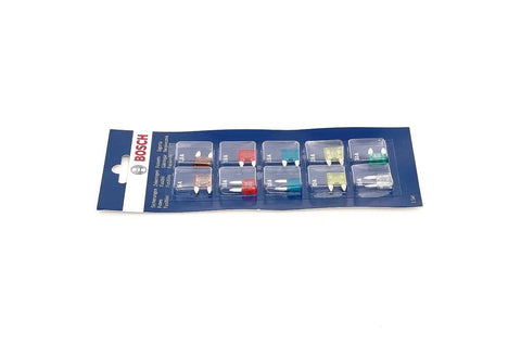 Heavy Duty Mini Automotive Atm Blade Fuse Assortment Kit For Cars shields electrical wiring, featuring various size fuses in a pack.