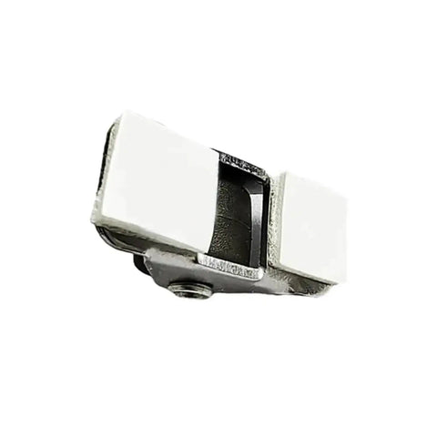 16 Piece Heavy Duty Half Inch Straight Casters With Silent Rubber Wheels Deliver Smooth Gliding Action For Furniture And Storage Boxes close-up image of rubber caster wheel with metal mount.