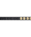 Isobar 12-Outlet Rackmount Surge Protected PDU Power Strip With 15A 120V, 3840 Joules Protection, 15Ft Cord, 5-15P Plug