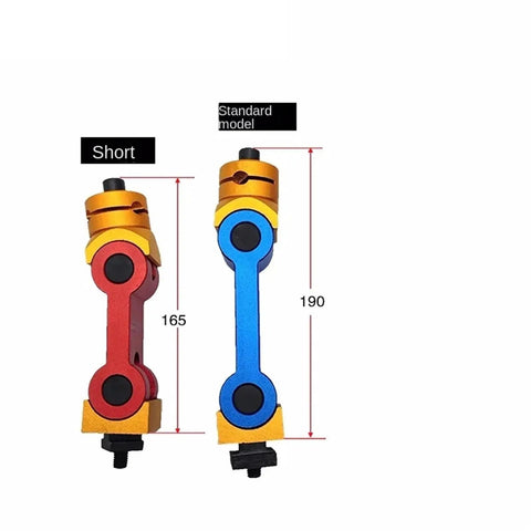 Built Tough Adjustable Locator Tool For CNC Mill Rigs Reliable Workpiece Stop Positioner showing short and standard models with dimensions.