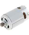Rs550 16.8V DC Motor 26000RPM High Speed Micro Motor showing compact design and 11 tooth gearbox for battery projects.