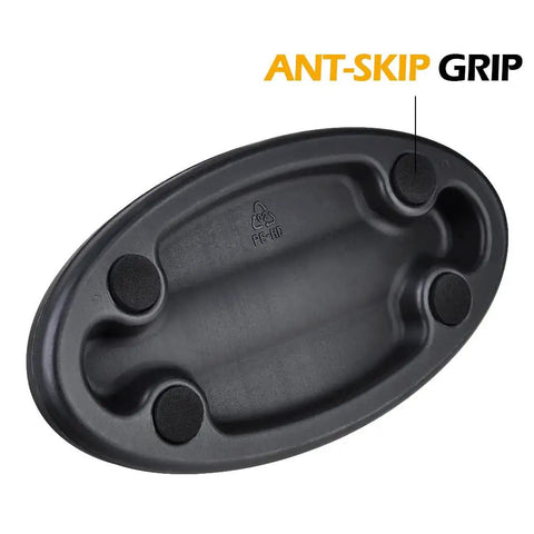 Bike Front Wheel Riser Block For Indoor Trainer Stabilizes Road And Narrow Tire Mountain Bikes 1.4 Inch Rise Skid Resistant Stand Fits Tires Up To 1.8 Inches Not For Fat Bikes showing anti-skip grip base