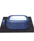 Beefy Oversized Hot Tub Mat For Spas Large 90.6 Inches By 78.7 Inches Felt Top With PVC Backing Anti Slip Waterproof Pad