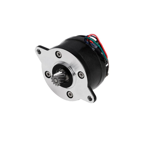 K2 Plus Extruder Motor With Circular E Axis For 3D Printers, high precision stepper drive, front view of single unit motor