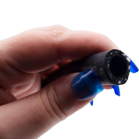 Close-up of extension hose from Front Load Washer Water Valve Replacement Kit With Three Coils And Extension Hoses For 120V 60Hz DIY