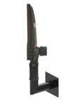 Side view of 90 Degree LED Wall Mount Bracket for Slip Fitter Lights Beefy Heavy Duty Wall Bracket with 2 3/8 inch pole mount