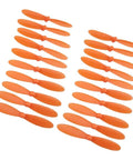 20Pcs RC Quadcopter Propeller Set For H107 Series Drones 5.5cm Orange Replacement Spare Parts Lightweight Eco Friendly Material