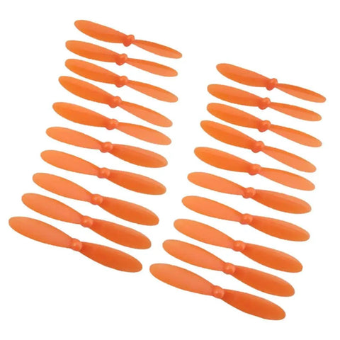 20Pcs RC Quadcopter Propeller Set For H107 Series Drones 5.5cm Orange Replacement Spare Parts Lightweight Eco Friendly Material