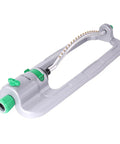 Heavy Duty Oscillating Sprinkler With 18 Brass Nozzles And Stable Metal Base For Big Yards Adjustable Flow Width And Coverage