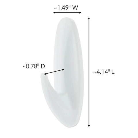 Large Designer Bath Hook With Water Resistant Strips For Ultimate Bathroom Organization One Hook No Tools Needed Easy Install