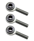 Premium Carbon Steel Heim Joint Rod Ends Quarter Inch Left Hand Male Thread with hardened ball for automotive use.