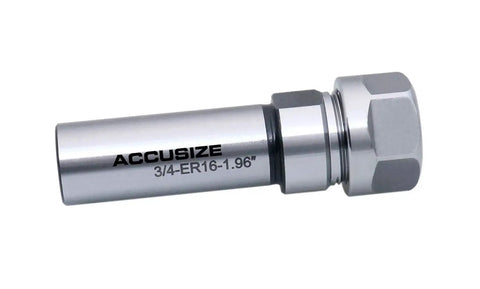 Pro Grade ER16 Collet Chuck Extension Rod 1.96 Inch Shank Length With Three Quarter Inch Straight Shank Alloy Steel