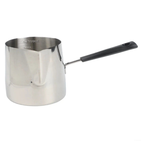 Turkish Coffee Pot Stainless Steel Milk Pot And Chocolate Melting Pan For Sauce Heating Dishwasher Safe 900ml Capacity