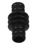 Black Barista Grade Heatproof Rubber Steam Wand Sleeve for Espresso Machines, Insulated Tube Protector with ribbed design