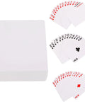 2 Sets Sublimation Blank Poker Cards 2.55 By 3.54 Inches White Deck Kit For Heat Transfer Printing DIY Printable Playing Cards