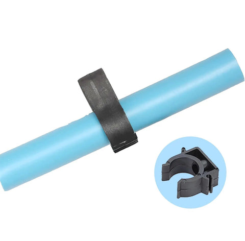 Heavy Duty Nylon Pipe Clips For Three Quarter Inch ID And One Inch OD Air Lines, Fits Twenty Five Millimeter Outer Diameter Tubes