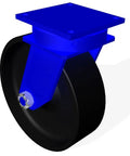 Beefy Heavy Duty Plate Caster Swivel Kingpinless Urethane On Iron Wheel With Roller Bearing 3500 Lbs Capacity Eight Inch Wheel