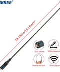 Dual Band Ham Radio Antenna 15.15 Inch Soft Whip SMA Female Connector for Baofeng UV5R Two Pack
