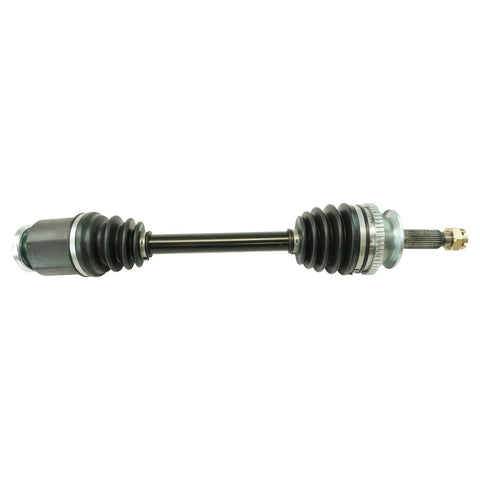 Front CV Axle Assemblies And Front Wheel Bearings Kit For 2001 Through 2006 Hyundai Santa Fe Four Piece Replacement Set with CV axle visible