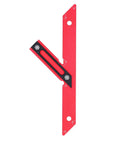 Red Dual Angle 45 And 135 Degree Woodworking Ruler Rugged Pro Grade Aluminum Carpenter Measuring Tool For Precise Miter Cuts