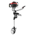 4.0 HP 4 Stroke Outboard Motor For Boats, 53.2cc 3 Blade Propeller, Air Cooling System, Manual Pull Start, Shade Cover, marine engine