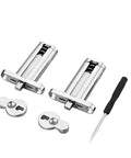 Soft Close Drop Down Vanity Hinge With Quick Release, Concealed Cabinet Hardware for Makeup Tables, 48mm Hole Distance