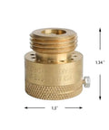 3/4 Inch Brass Vacuum Breaker Valve For Hose Bib Backflow Prevention Heavy Duty Anti Siphon Keeps Your Drinking Water Safe No Fuss