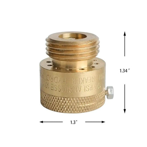 3/4 Inch Brass Vacuum Breaker Valve For Hose Bib Backflow Prevention Heavy Duty Anti Siphon Keeps Your Drinking Water Safe No Fuss