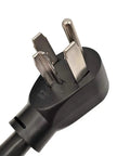NEMA 14 30 Dryer Splitter Cord 30 Amp 3 Foot Male To Dual 14 30R Receptacles 250V 7500W 4 Prong Y Adapter plug detail