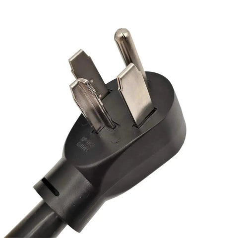 NEMA 14 30 Dryer Splitter Cord 30 Amp 3 Foot Male To Dual 14 30R Receptacles 250V 7500W 4 Prong Y Adapter plug detail