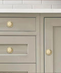 Pack Of 10 Champagne Bronze Cabinet Knobs One And A Quarter Inch Diameter Beefy Heavy Duty Solid Hardware on kitchen drawers
