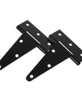 Beefy Heavy Duty Iron Door Hinge 4 Inch Extended T Shape Slotted Bearing Hinge With Easy Install And Big Load Bearing For Door Install And Commercial Use In Black Finish