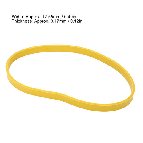 2 Pack 0.49 x 0.12 In Non Slip Wear Resistant Yellow Rubber Band Saw Tires For 8 Inch Woodworking Bandsaw Wheels Replacement Tires