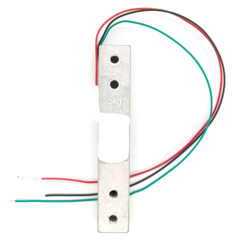 5 Kg Straight Bar Load Cell With Hook For Accurate Weight And Force Readouts In DIY And Industrial Setups 4 Wire Strain Gauge Sensor Ready For Tension Measurement Plug And Play Pro Grade, 75x12.7x12.7mm aluminum alloy load cell
