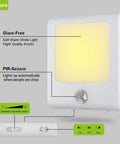 Plug In Motion Sensor Night Lights With Adjustable Brightness From 0 To 25 Lumens 2700K Warm White Motion Activated LED