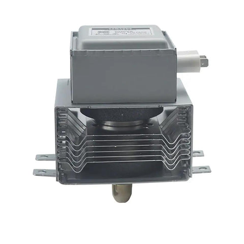 1Pc Industrial Microwave Equipment Magnetron Om75P Air Cooled for Samsung Mag Drying Apparatus showing front view and cooling fins