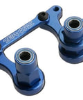 Blue Anodized T6 Aluminum Steering Bellcranks and Drag Link Upgrade for Rustler Bandit and Slash 2WD, Preassembled for Smooth, Precise Steering showing 5x8mm bearings