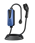 Portable 7kW EV Charger With Type 1 Plug 32A LCD Screen Blue Travel Ready Fast Home Or On-The-Go Charging Station For Electric Vehicles