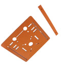 Heavy Duty Circular Saw Base Plate For Router Table With Killer Stability, 280 x 250 mm, orange phenolic resin, stable platform for woodworking.