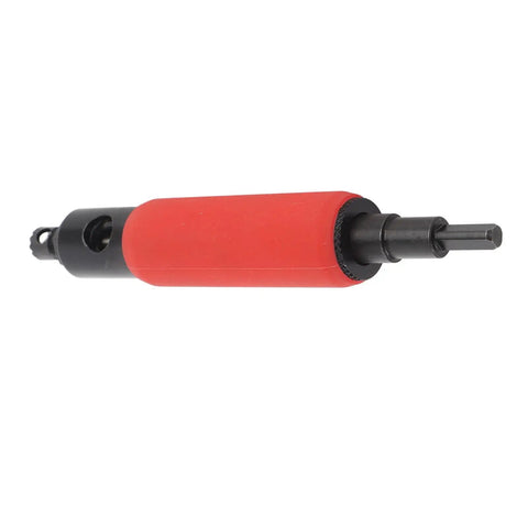 Rivet Removal Tool Kit For Electric Drills Durable Alloy Steel Blind Rivet Extractor With 6mm Guide Bit showing red handle detail