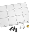 Spaced Dog Hole Router Template For Precise Holes And Bench Tools Like Dogs Cookies And Holdfasts, template with pins and bushing